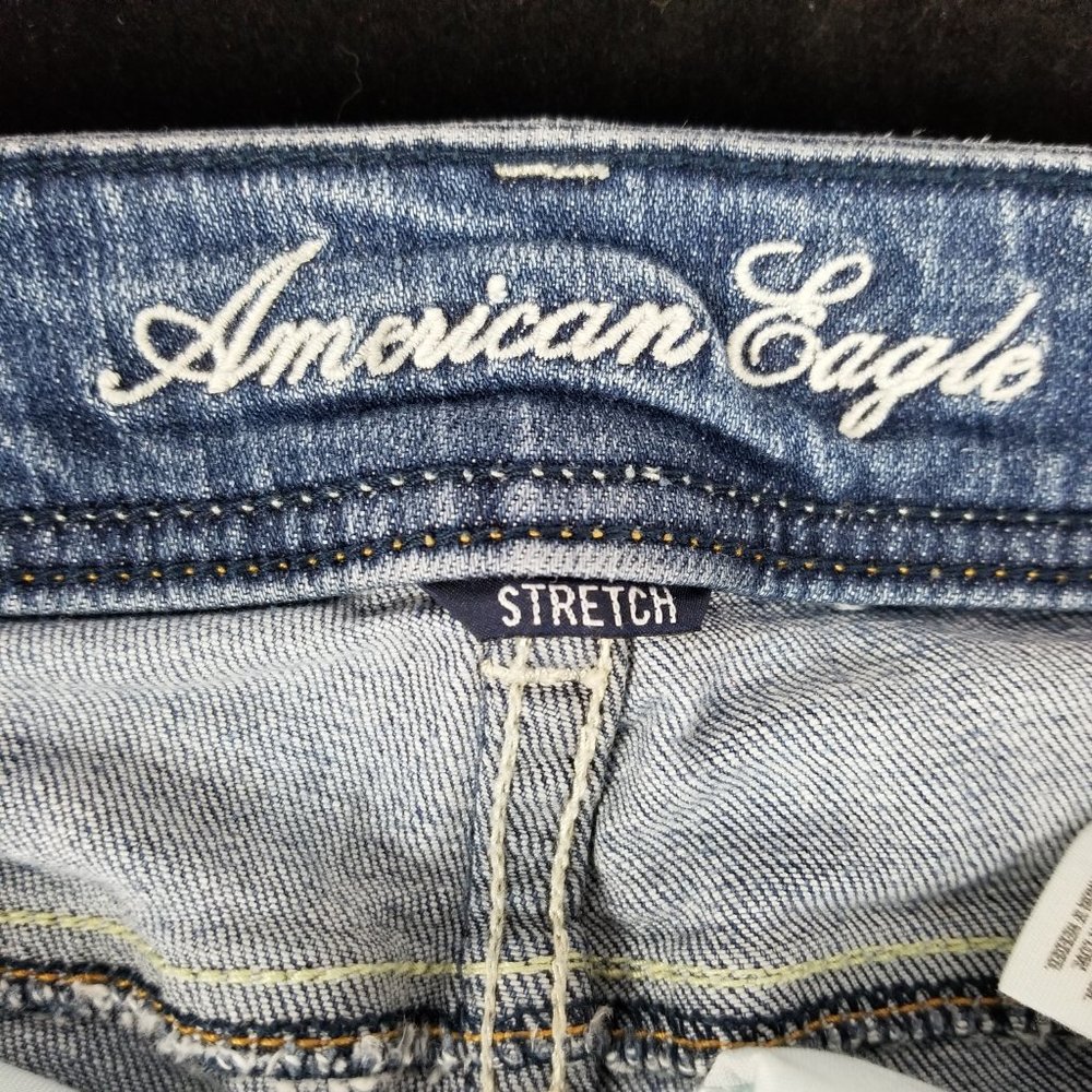 AEO - Stretch denim rolled cuff shorts - Sz 2 - Picture 5 of 7